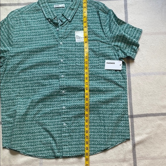 Sonoma Green Patterned Men's Shirt Size Extra Large - Picture 8 of 9